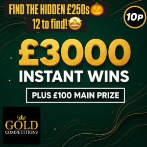 FIND THE £250s - £100 end prize